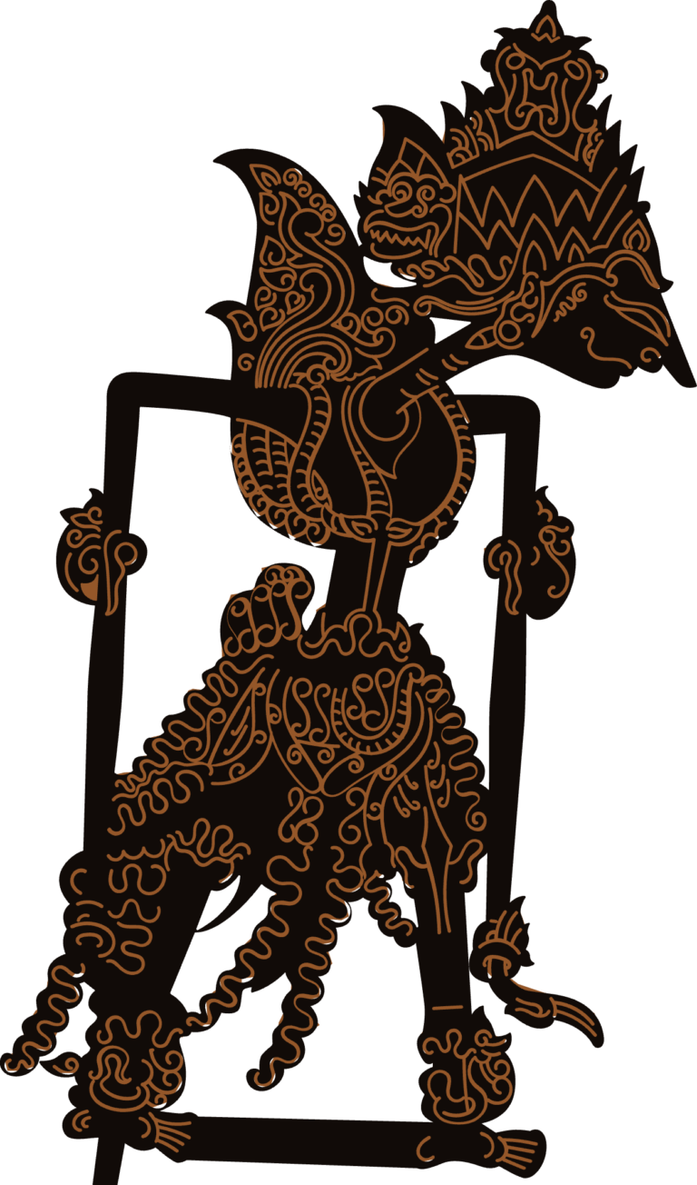 Karakter wayang rama sedang menunggu shinta - Ramashinta Kunika.ID